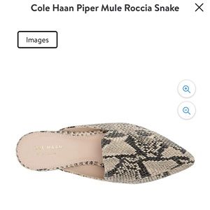 Cole Haan Piper Mule Roccia Snake Print